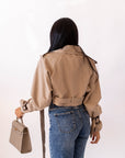 Trench Crop Beige