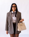 Blazer Pied De Poule