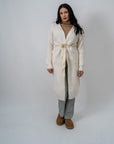 Cardigan Lungo Con Fusciacca