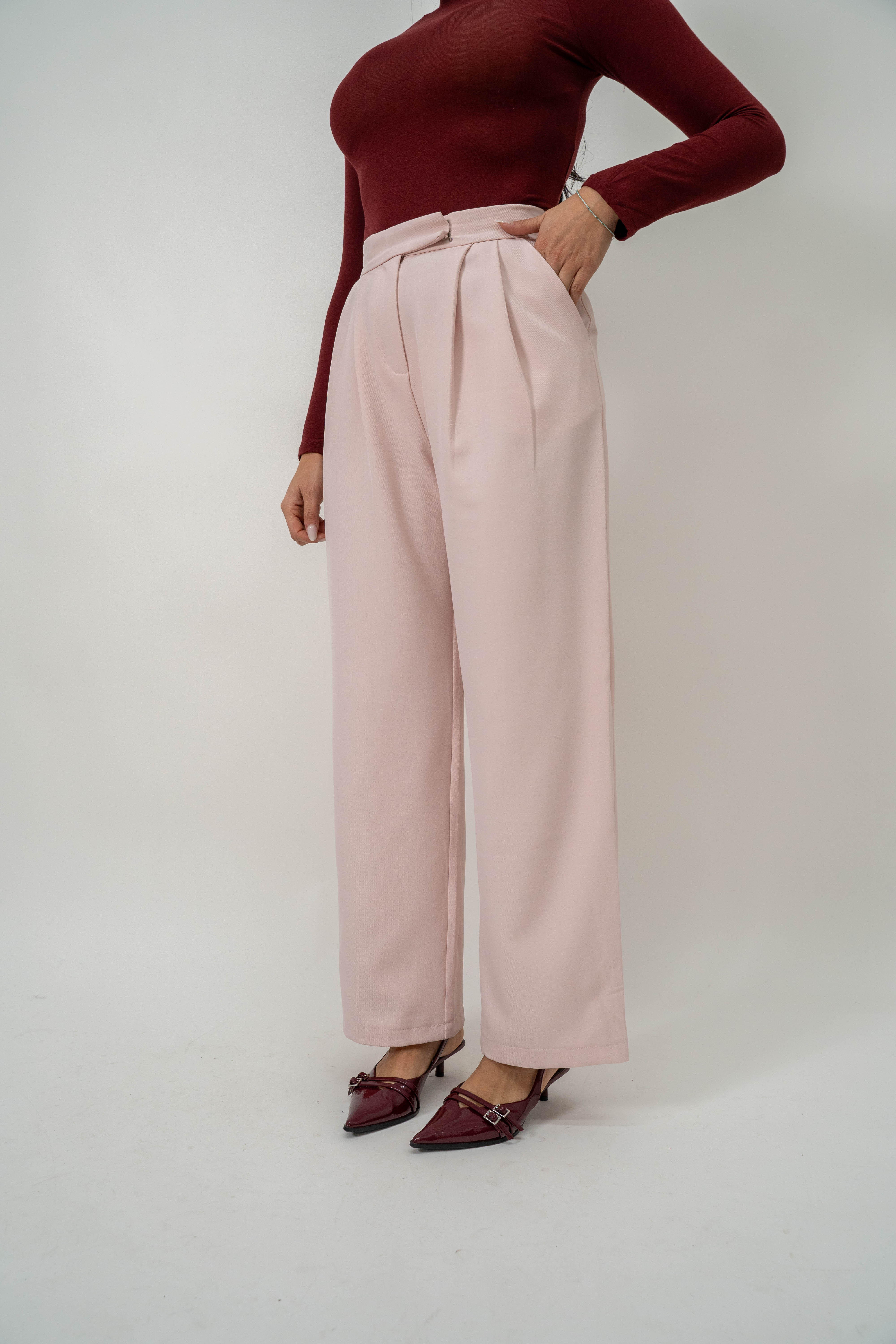 Pantalone Palazzo Con Pinces