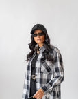 Camicia A Quadri Black