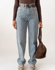 Jeans Straight Denim Chiaro