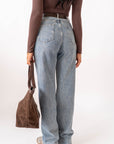 Jeans Straight Denim Chiaro