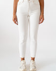 Jeans Mom White