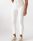 Jeans Mom White