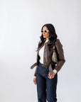 Chiodo In Ecopelle Brown