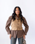 Gilet In Camoscio