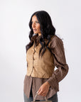 Gilet In Camoscio
