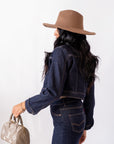 Giacca Crop Denim