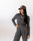 Maglia A Costine Grey