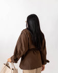 Trench In Denim Brown