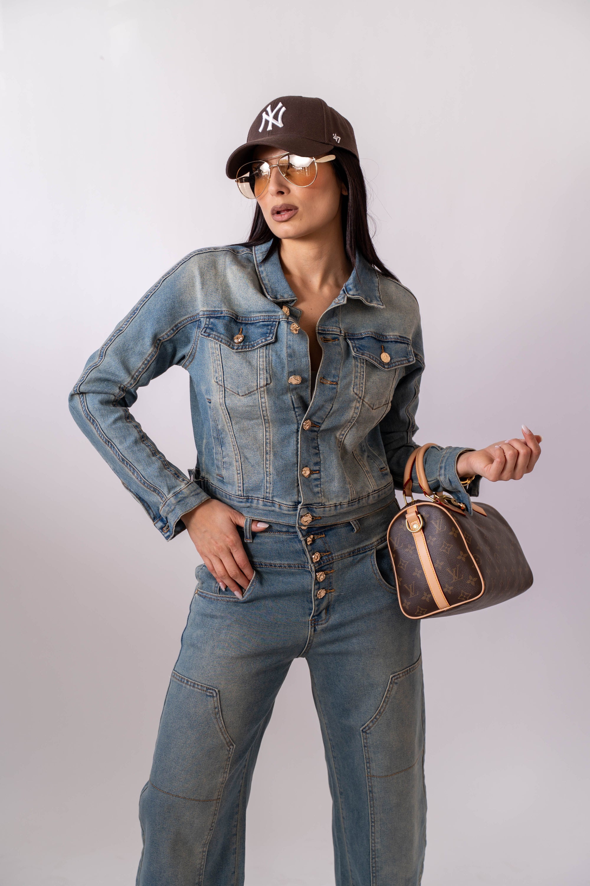 Coordinato In Denim - Stylish Moda
