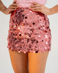 Minigonna Con Paillettes