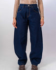 Jeans Con Tasche Marroni Lavaggio Zero - Stylish Moda
