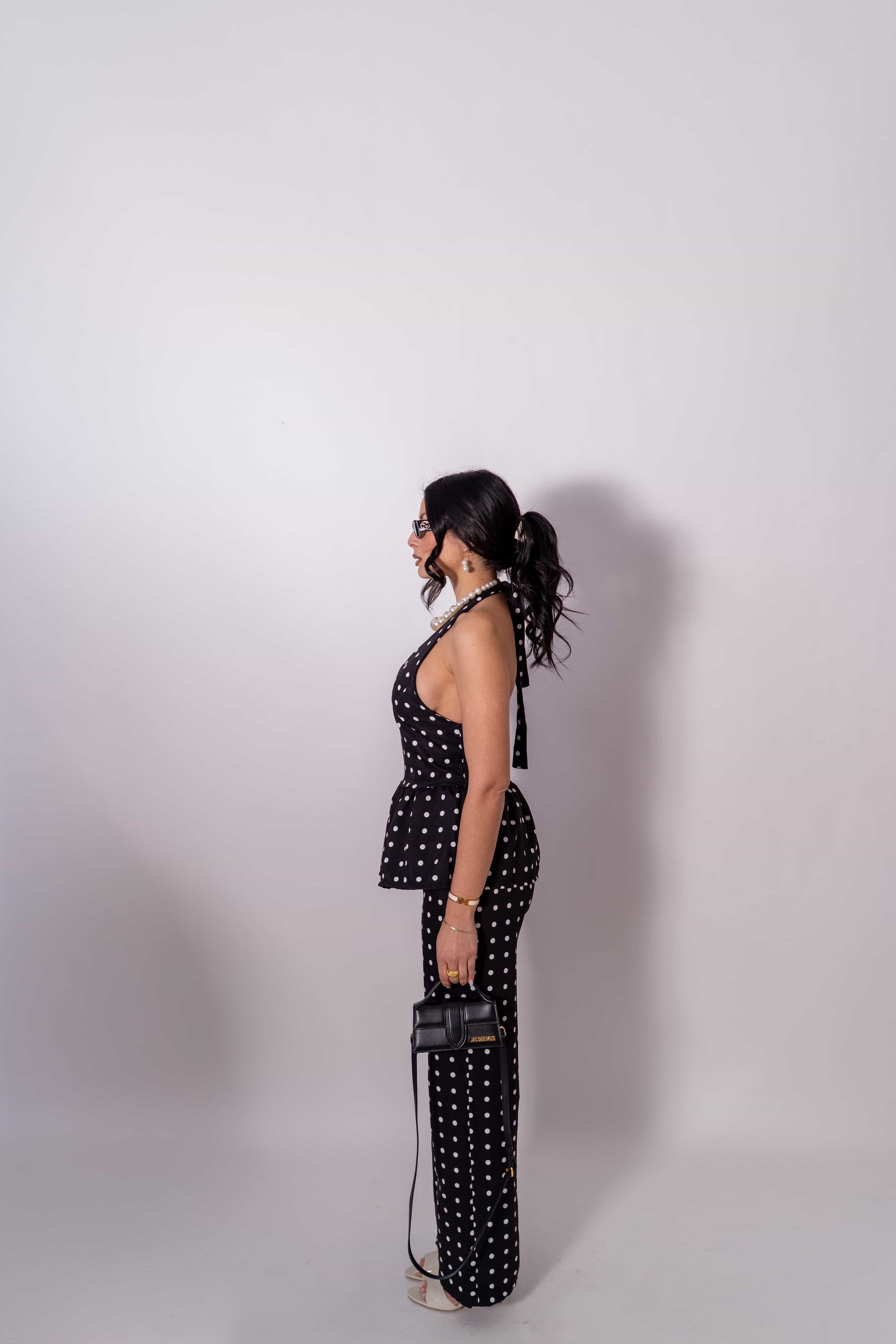 Coordinato A Pois Noir