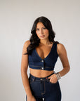 Top In Denim Amber
