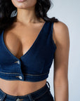 Top In Denim Amber
