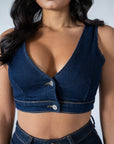 Top In Denim Amber