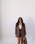 Blazer Gessato Brown