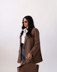 Blazer Gessato Brown