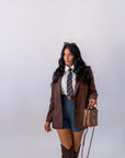 Giacca Monopetto Brown
