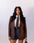 Giacca Monopetto Brown