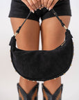 Borsa Half Moon vera pelle