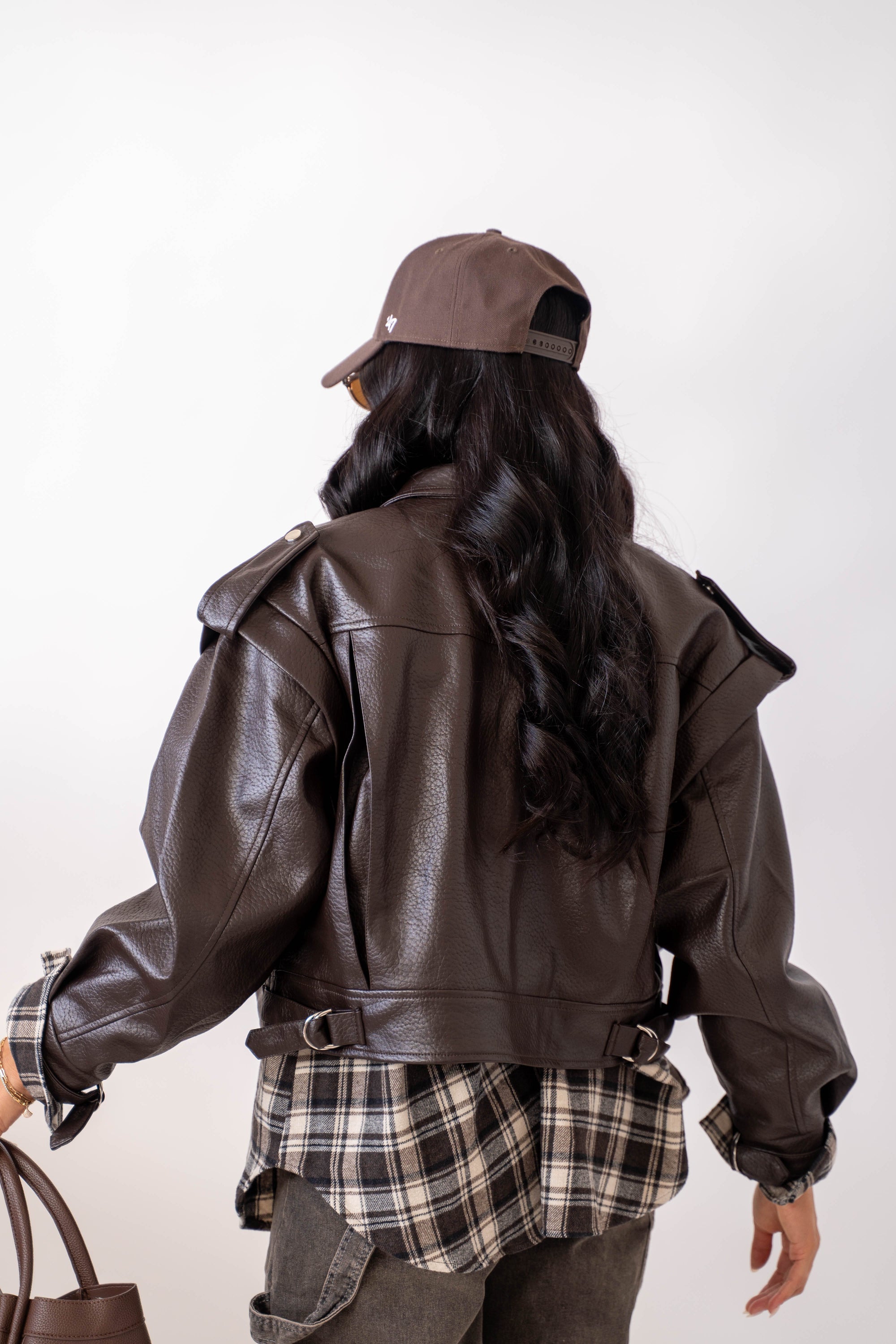 Giubbotto Ecopelle Brown