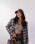 Camicia A Quadri Over
