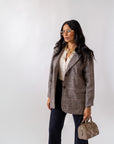 Blazer Effetto Spigato