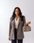 Blazer Effetto Spigato