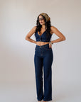 Top In Denim Amber