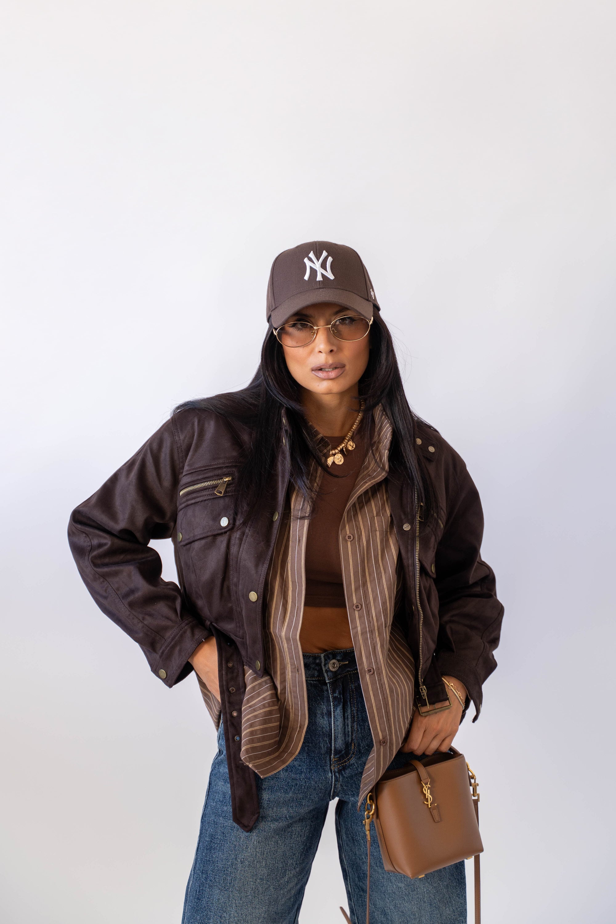 Giubbotto Eco Camoscio Coffee