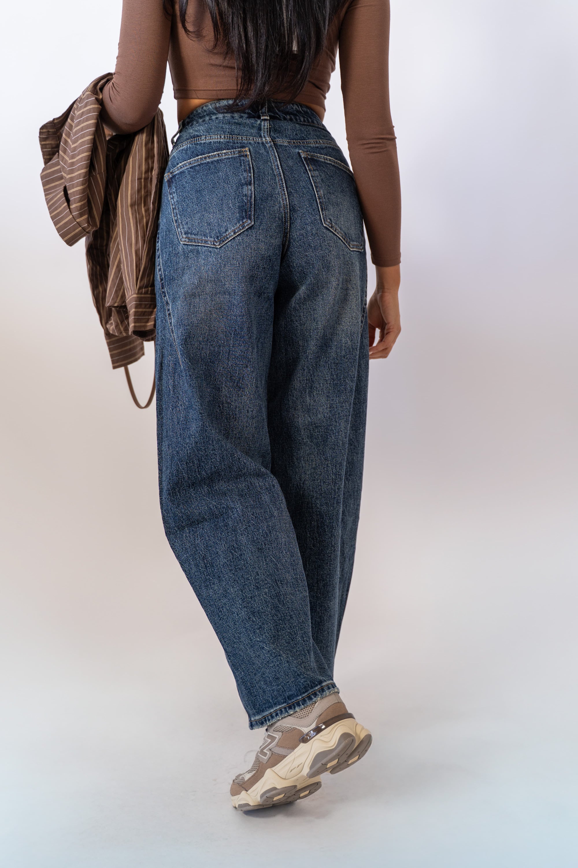 Jeans Straight Denim Blu