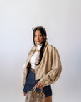 Giubbotto Eco Camoscio Beige