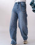 Jeans Ballon Denim Chiaro