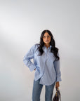 Camicia Over Azzurro