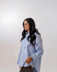 Camicia Over Azzurro