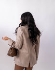 Giacca Monopetto Beige