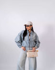 Giubbino In Denim Perla