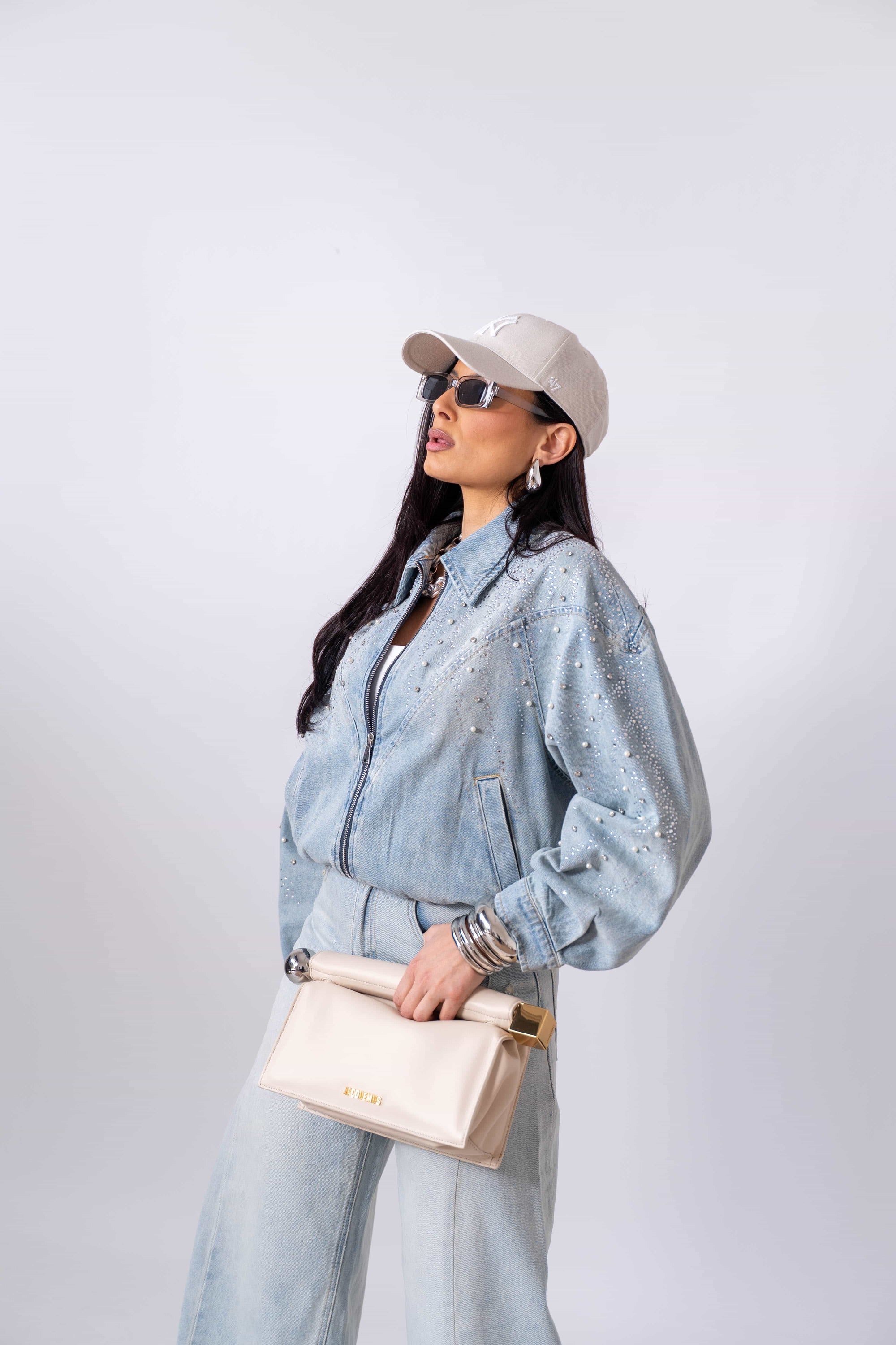 Giubbino In Denim Perla