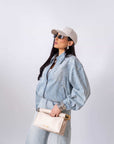 Giubbino In Denim Perla