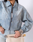 Giubbino In Denim Perla