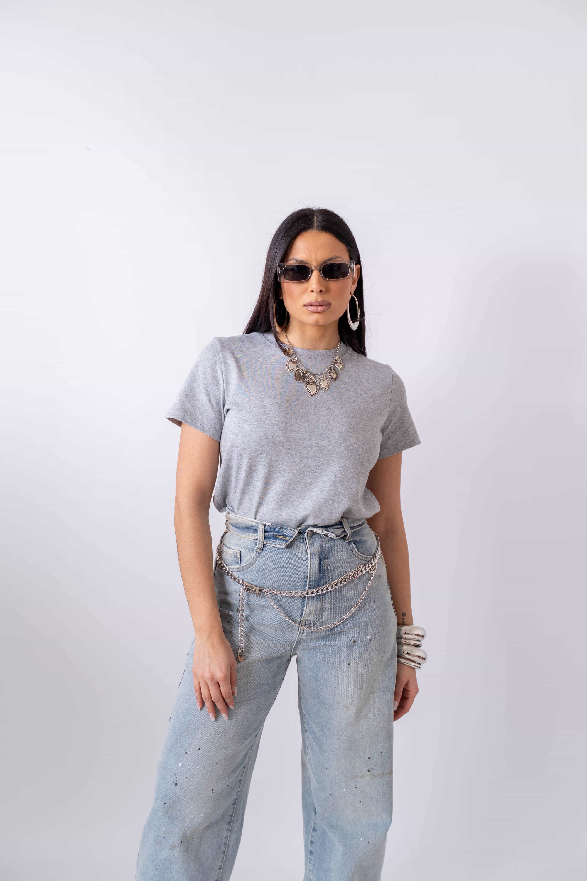 T-Shirt Grey - Stylish Moda