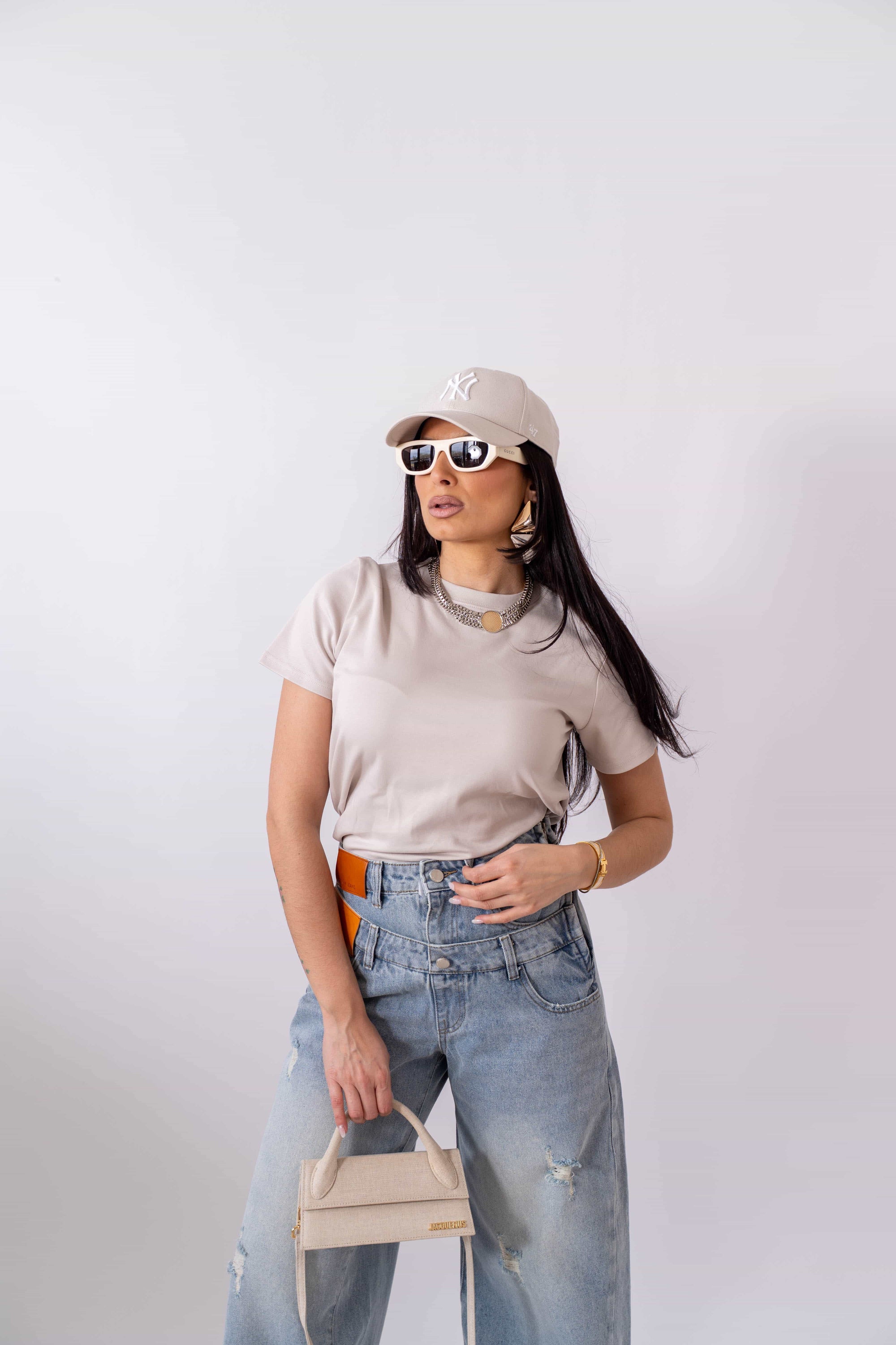 T-Shirt Beige - Stylish Moda