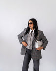 Blazer Effetto Spigato