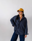Camicia Over Basic Blue