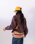 Chiodo In Ecopelle Burgundy