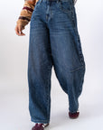 Jeans Balloon Denim Blu