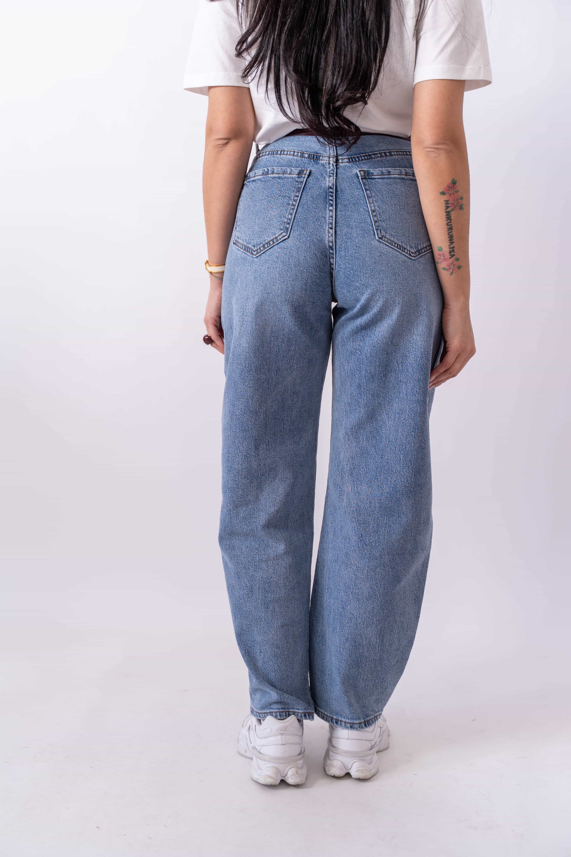 Jeans Balloon Fit Chiaro